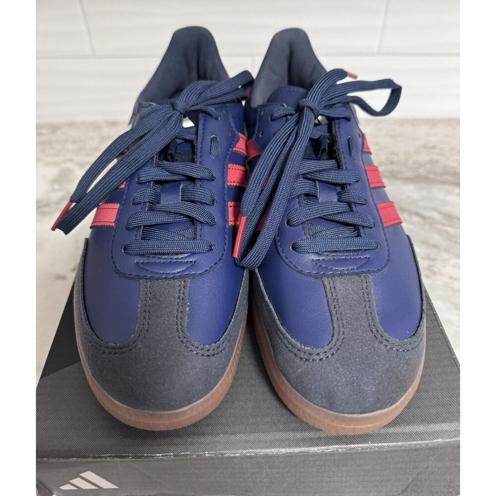Adidas Velosamba Cycling Shoes Size 7 Mens 8 Womens Red Navy Blue NO BOX - Picture 5 of 10